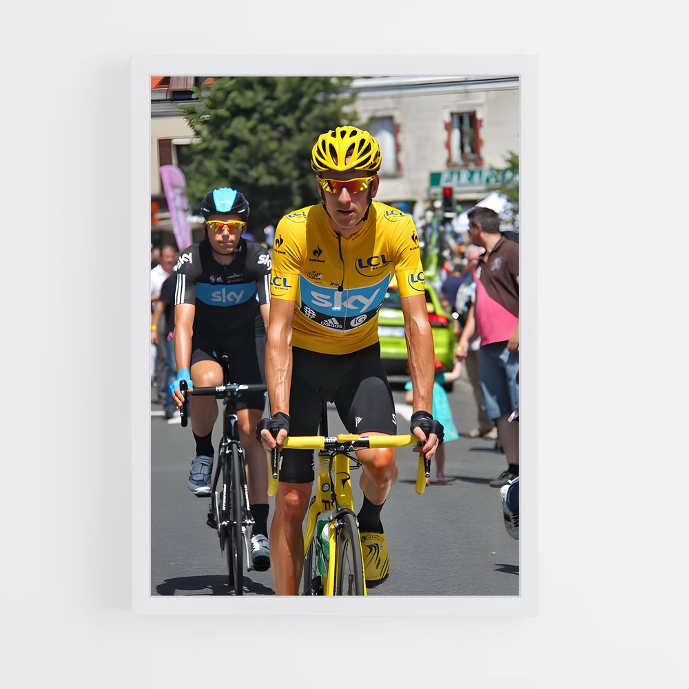 Poster Bradley de wiggins – affiche Cyclisme (vue 3)